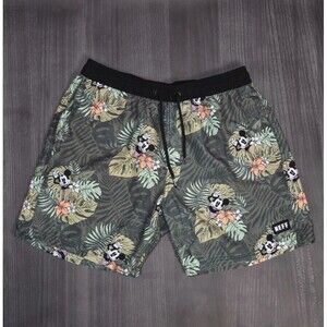 Neff x Disney Mickey Mouse Floral Print Swim Trunks/Shorts Men’s Medium